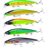 5 pcs leurres de p�che brochetleurre brochet 3d swimbaits r�alistesleurre peche carnassier pour truite ...