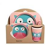 5 pices coffret vaisselle repas bb jeu de vaisselles en bambou la fibre de bambou vaisselle pour enfants ...