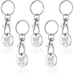 5 pièces jeton de caddie porte - clé jeton de caddie porte - clé métal de caddie c?ur de caddie cadeau ... 5 pièces jeton de caddie porte - clé jeton de caddie porte - clé métal de caddie c?ur de caddie cadeau ...
