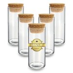 5 tube a essai verre 150ml - bocaux pour laboratoire bocaux fiole en verre tube en verre - dragees mariage ...