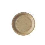 50 assiettes en carton recyclable - 18 cm - couleur kraft