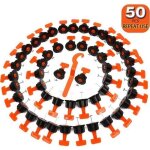 Croisillons niveleur de carrelage - kit de 50 - r�utilisable - avec cl� sp�ciale - pour sols et murs