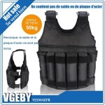 50 kg de chargement poids ajustable weighted vest blouson gilet dexercice boxe entrainement invisible ...