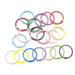 50 pices anneaux de livre en mtal anneaux de reliure reliure anneaux mtalliques pour cahier scrapbooking ...