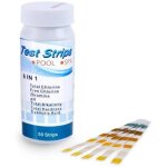 50 pi�ces papiers de test de qualit� de leau 6 en 1 papier de test bandelettes de test ph chlore alcalin ...