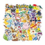 50 pi�ces stickers autocollants de anim�s pokemons �tanche pour bagages ordinateur portable