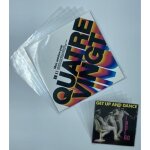 50 pochettes de protection de protection en plastique pour disques vinyles 45 tours + 50 pour 33 tours ...