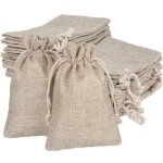 50 pochette sachets en lin 13. 5 x 9. 5cm sacs mini sac cadeau sachets pour fte de mariage et bricolage ...
