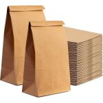 50 sachets kraft marron 20 x 13 cm ? extra r�sistants ? pochettes cadeaux diy calendrier de l?avent p�ques ...