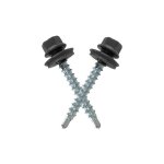 50 vis auto - foreuses gris 7024 �4. 8x35mm avec rondelles �tanches pour bac acier t�les bardage et panneaux ...