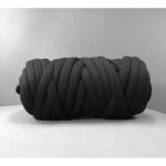 500 g / sac  la maison tricot  la main noyau de fil de laine non tiss gros fil pour lartisanat (noir) ...