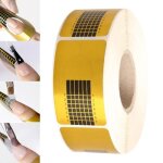 500 pcs chablon patron adhesif pr nail art sculpting extension forms manucure uv gel