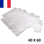 500x sachet zip plastique 40x60mm 4x6cm transparent pochon pochette 50u