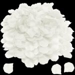 Ptales de rose artificiels - non tiss - 5000 pices - blanc - 5 cm x 5 cm - dcoration de mariage