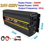 50hz 3000w 24v - 220v - onduleur de puissance à onde sinusoïdale pure convertisseur de tension affichage ... 50hz 3000w 24v - 220v - onduleur de puissance à onde sinusoïdale pure convertisseur de tension affichage ...