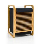 50l panier à linge bambou avec couvercle et sac à linge 40x36x57 panier en bois 50l panier à linge bambou avec couvercle et sac à linge 40x36x57 panier en bois