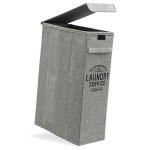 50l panier  linge avec couvercle - 20x40x60 panier linge sale bac de rangement