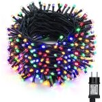 50m guirlande luminuese extrieur led 500 led multicolore avec prise pour nol mariage fte maison jardin ...