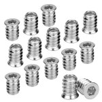 50pcs insert fileté bois ecrou hexagonal m6 x 15 mm insert a visser en alliage de zinc douille filetée ... 50pcs insert fileté bois ecrou hexagonal m6 x 15 mm insert a visser en alliage de zinc douille filetée ...