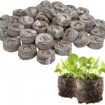 Pot de germination - haopyou - 50pcs - pastilles de coco - biodégradables - 30mm de diamètre Pot de germination - haopyou - 50pcs - pastilles de coco - biodégradables - 30mm de diamètre