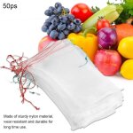 Sac en maille pour fruits - d - 50pcs - protection contre les insectes nuisibles - 25 * 15 cm Sac en maille pour fruits - d - 50pcs - protection contre les insectes nuisibles - 25 * 15 cm