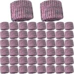 50pcs tampon jex avec savon tampons de savon en laine dacier avon de nettoyage efficaces tampons � r�curer ...