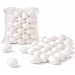 50x ?ufs en plastique 6 cm p�ques ? ?ufs en plastique blancs � peindre et � bricoler ? ?ufs d�coratifs ...