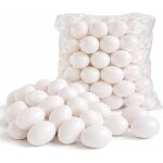 50x ?ufs en plastique p�ques ? ?ufs en plastique blancs 6 cm � peindre et � bricoler ? ?ufs d�coratifs ...