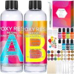 510ml resine epoxy kit complet de r�sine �poxy transparente pour la coul�e et le rev�tement lart la fabricatio ...