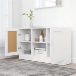 [51644]buffet bahut meublechic commode meuble de rangement blanc 120x305x70 cm bois ding�nieriepoids:28. ...