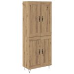 [5361357]enfilade meuble haut - buffet de salonmeuble de rangement ch�ne artisanal 695x34x180 cmpoids:47. ...