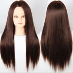 55 cm cosmtologie tte mannequin mannequin de formation de coiffure de cheveux synthtiques avec pince ...