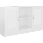 (554942) [meilleures mobiliers] bahut bas dcor buffet de cuisine - buffet dcor blanc brillant 120x305x70 ...