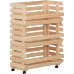 579�neu meuble chariot � l�gumes - desserte de cuisine sur roulettes desserte chariot de service 57x30x80 ...