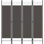 ??5833 paravent ext�rieur luxueux cloison de s�paration - �cran de jardin - 4 panneaux anthracite 160 ...