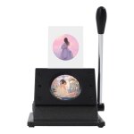 58mm badge circulaire checker