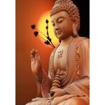 Kit de peinture au diamant - 5d - bouddha - 30x40cm - d�coration murale - diy