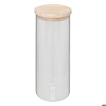 5five - bocal hermet 16l en verre et couvercle bois 16l