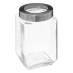 5five - bocal verre couvercle contour acier miro 16l 5five - bocal verre couvercle contour acier miro 16l