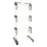 5five - tendoir  linge sinai 26m extensible & modulable sur roues