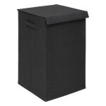 5five - panier  linge colorama noir 74l