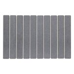 5five - tapis de bain caillebotis en diatomite gris 59x39cm