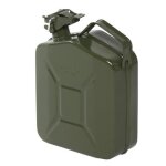 5l jerrycan metal avec 0. 6mm bec verseur - vert