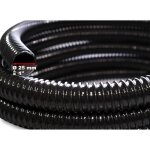 Wiltec tuyau daspiration noir ? 5 m / � 25 mm (1) / 180 g / m ? avec spirale de renforcement ? tube souple ...