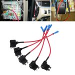 5pcs adaptateur fusible avec prise de branchement section du c�ble - type moyeni