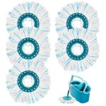 5pc balai serpillre microfibre compatible avec leifheit clean twist disc mop systmes ttes de balai ...