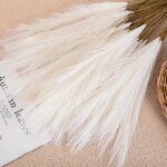 Bouquet de fleurs artificielles - blanc lait - 5pcs - 56cm - dcoration mariage - intrieur
