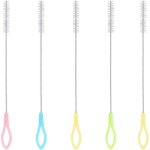 5pcs brosse paille de nettoyage brosses en paille en acier inoxydable brosses à tubes à essai pour bouteille ... 5pcs brosse paille de nettoyage brosses en paille en acier inoxydable brosses à tubes à essai pour bouteille ...