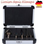 Forets fraises tages conique perceuse hss titane - 5pcs - gris