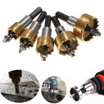5pcs kit 16 - 30mm hss forets scie cloche trou fraise perceuse cobalt 6542 haute vitesse acier metal ... 5pcs kit 16 - 30mm hss forets scie cloche trou fraise perceuse cobalt 6542 haute vitesse acier metal ...